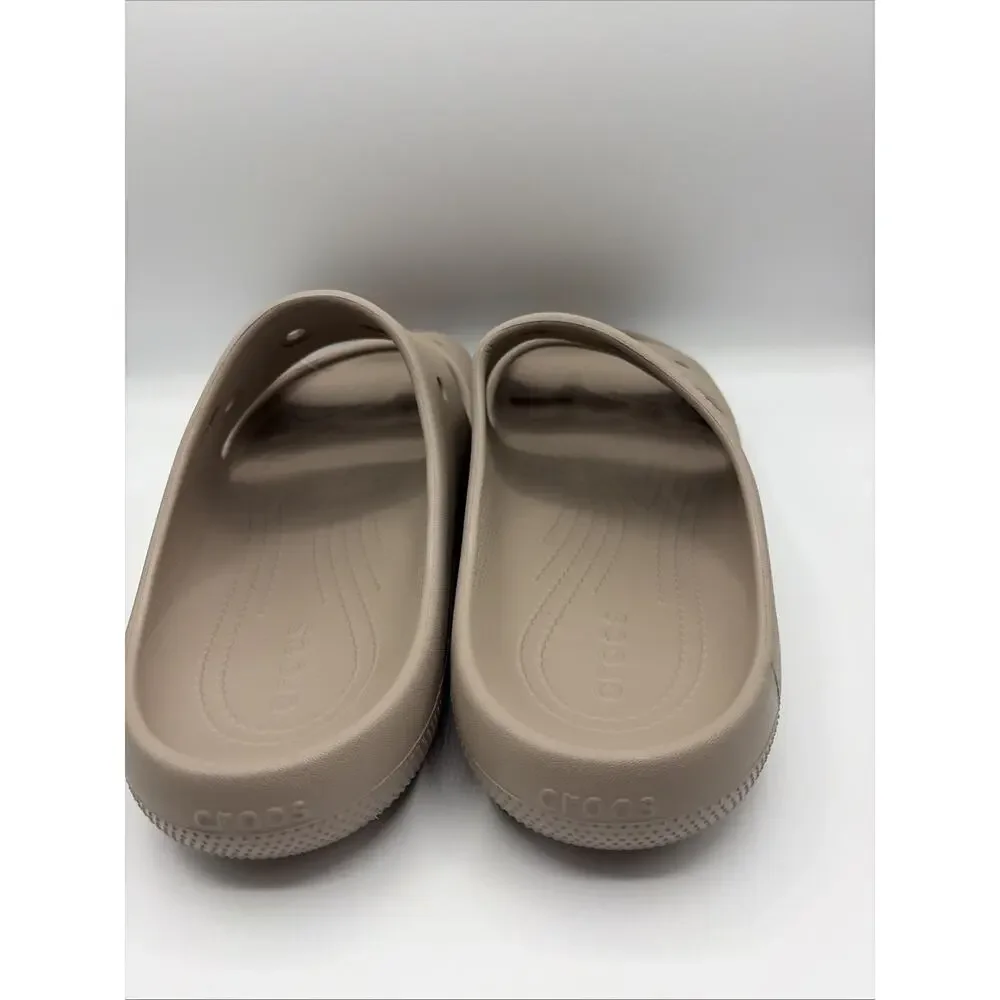 New Crocs Classic Sandals V2 Summer Shoes Tan Brown 2 Straps 209403-214 Men’s 13